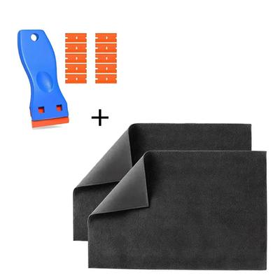 Multipurpose Plastic Car Sticker Remover and Microfiber Magic Cleaning Cloth, Household Glass Cleaning&Paint Protection