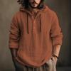 Pamuk ve Keten Gömlek Kapüşonlu Sweatshirt Uzun Kollu Kapüşonlu Günlük Giyim İlkbahar ve Yaz için