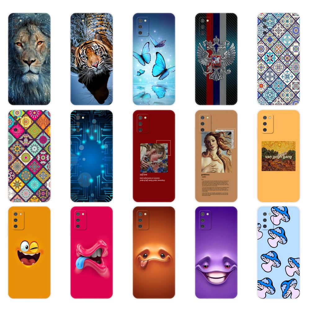 Per Samsung A03S Custodia 164,3 mm Copertura Posteriore del Telefono Su Samsung Galaxy A03s GalaxyA03s A 03s a037 Custodia Morbida Tpu Bumper in Silicone 6,5 pollici