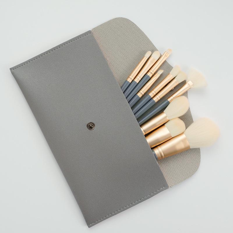 Cangzhou Purple Makeup Brush Set – Includes Soft Hair Eye Shadow, Loose Powder, Concealer, and Beauty Brushes.