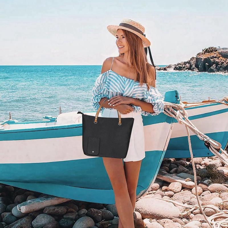 B97A-Borsa Termica per Vino, Borsa Frigo da Spiaggia per Viaggio Regalo, Portamonete Termico a Prova di Perdite con Scomparti con Beccuccio