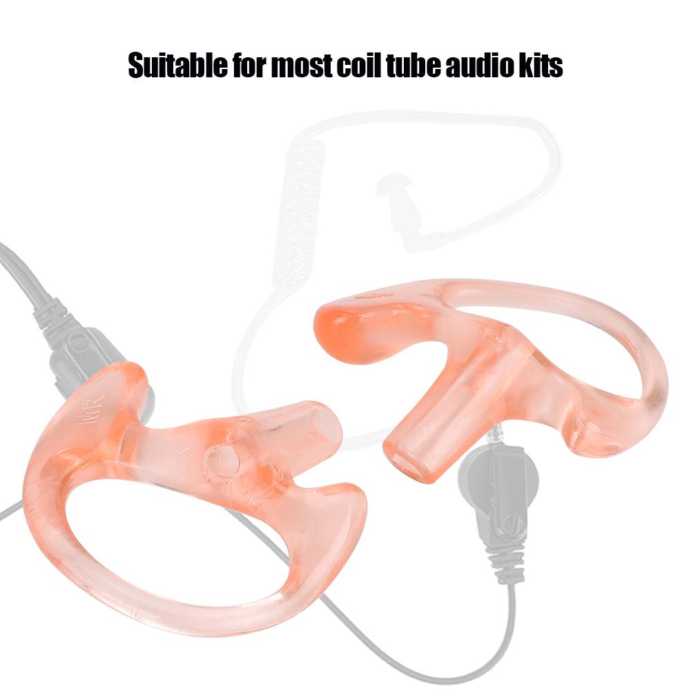 Pink Silicone Replacement Ear Insert Two Way Radio Ear Mold for Most Coil Tube Audio Kits