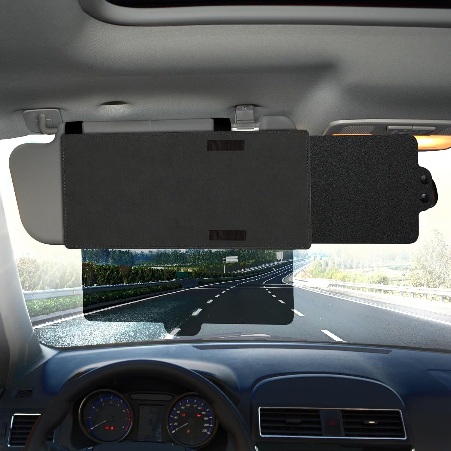 Sun Visor Extender For Car, Polarized Car Visor Extender With Polycarbonate Lens And Side Sunshade, Car Visor Protect From Glare, UV Rays, Snow