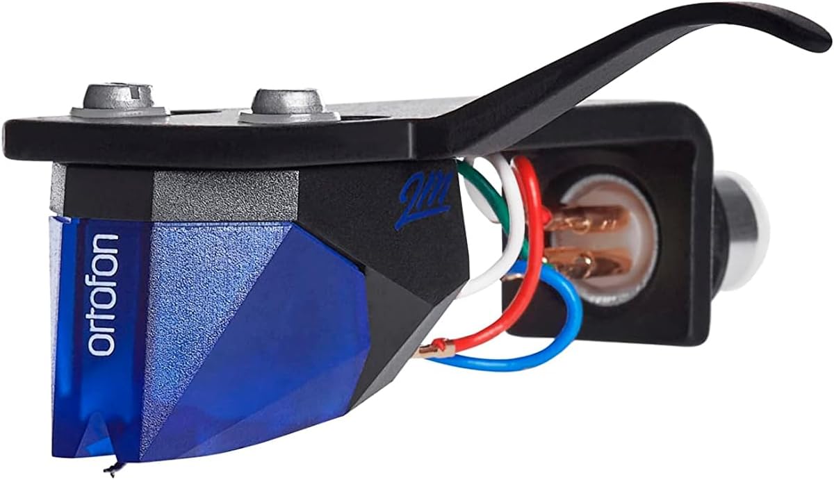 

ortofon 2M Blue Premounted Ortofon MM Cartridge Stereo Head Shell Installed Solid Oval Needle Listening Only SH-4Black синій