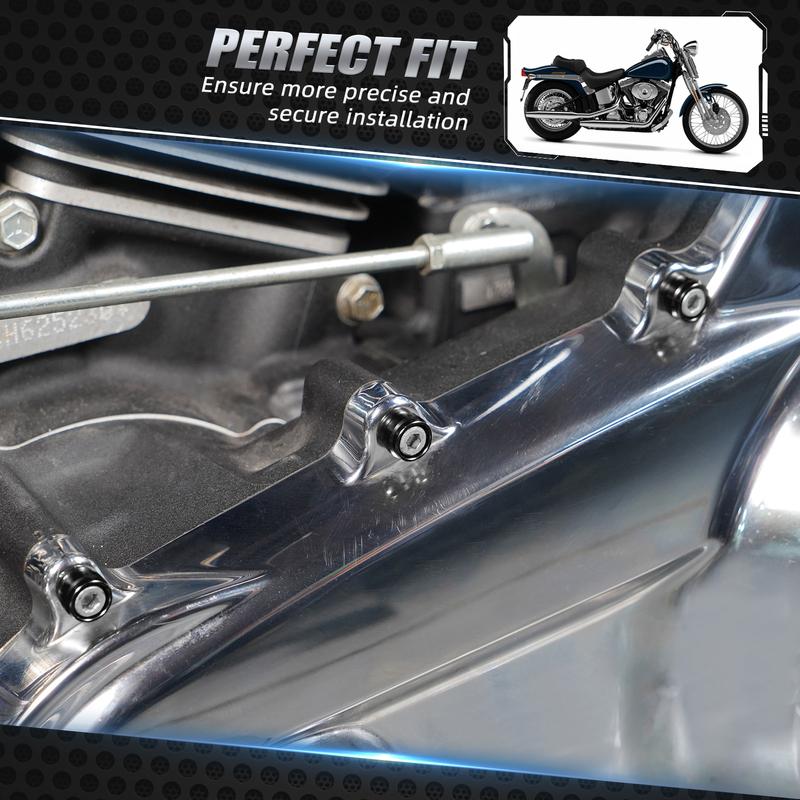 Motorcycle Primary Cover Bolt Head Cap Cover for Harley Road King FLHR/XS Street Glide FLHX/S Fat Bob Street Bob Fat Boy