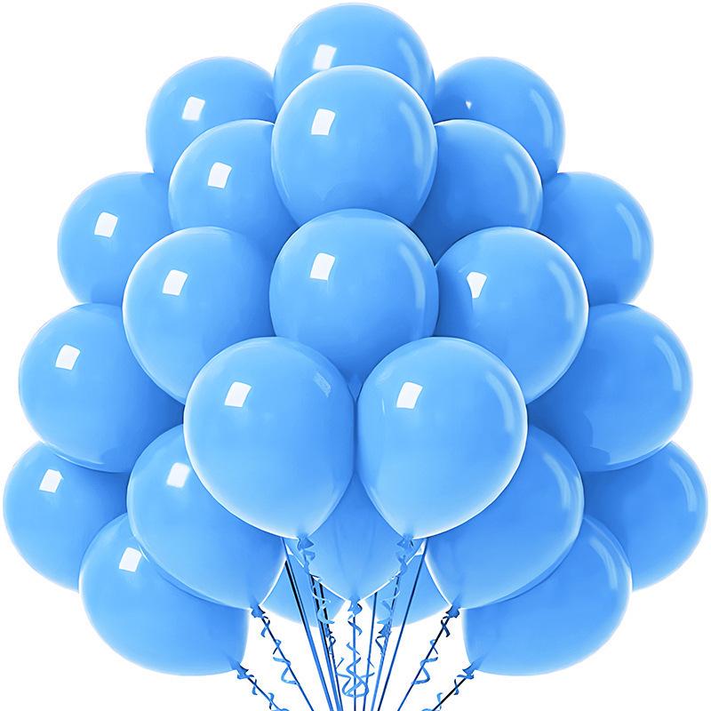 20-Pack 10-Inch Solid Color Balloons for Birthday, Wedding, or Event Decoration