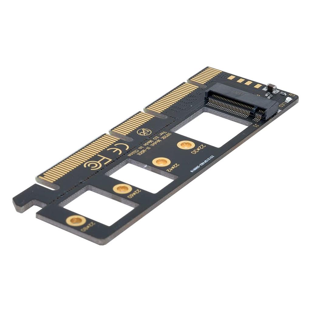 CableCC NGFF NVMe SSD to Express 16X X4 Adapter not M-KEY M.2 PCI-E 3.0 (Bracket included)
