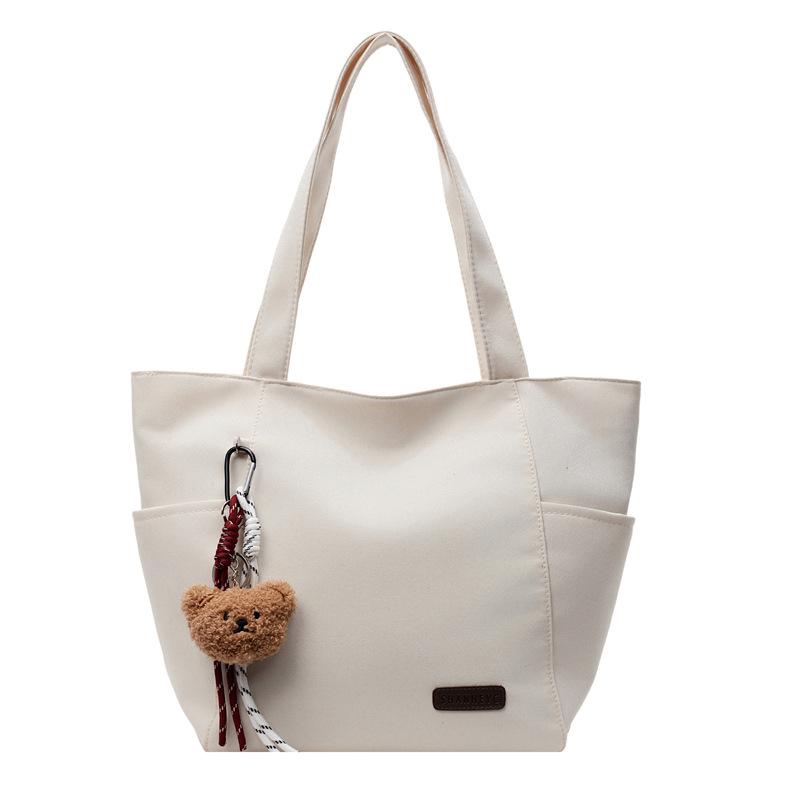 

Модная сумка-тоут большой вместимости, повседневная и простая сумка через плечо without pendant бежевый