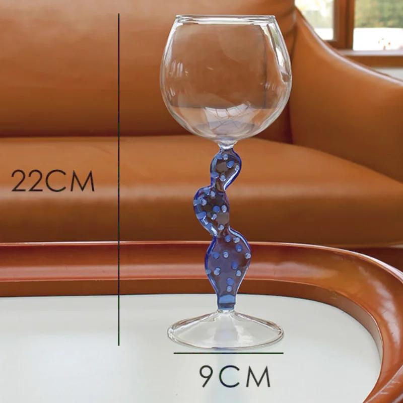 Catus Shape Ins Nordic Wine Glass Champagne Glasses Wine Glass Dinkware Barware Heat Resistant Glass