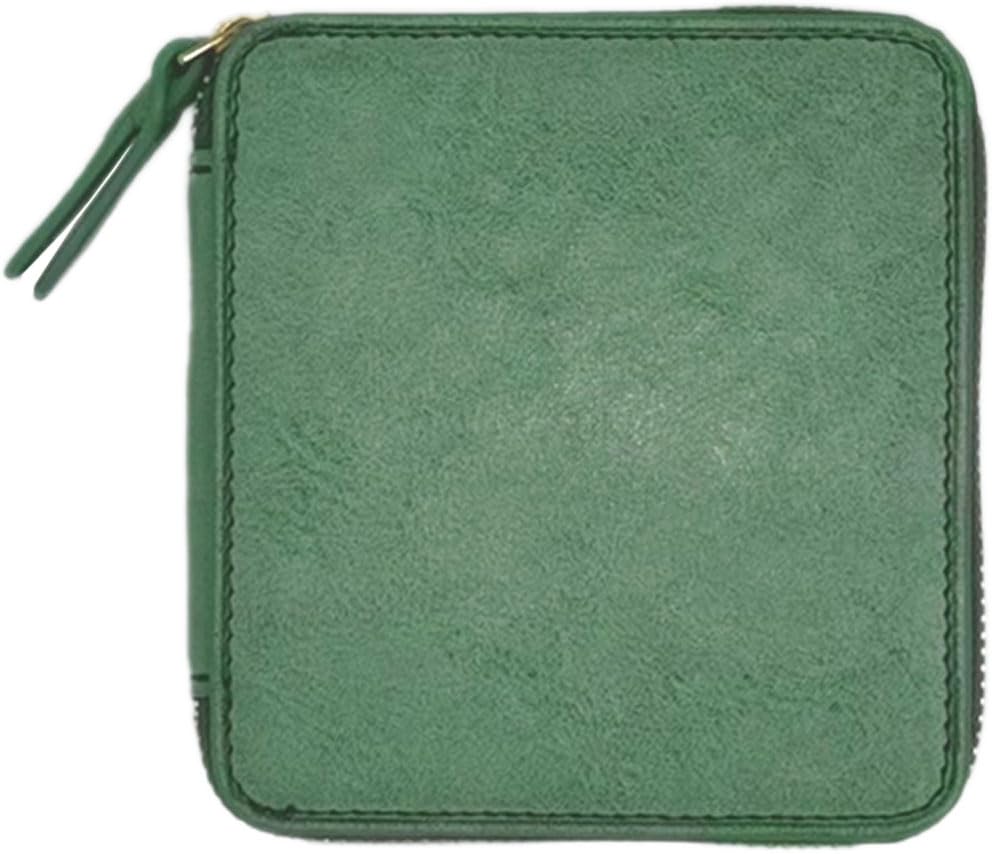 

Creed SIBILLA Round Short Wallet, Cowhide Leather, Box-Shaped, with Coin Storage, Bifold, 335C090#60, Green