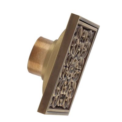 Antike Messing 10cm Dusche Boden Ablauf Bad Abfall Ablassen Sieb Abdeckung Rost(# 1)