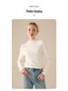 Women's Lyocell Silk Wool Blend Half-Neck Warm Top - Autumn/Winter Style