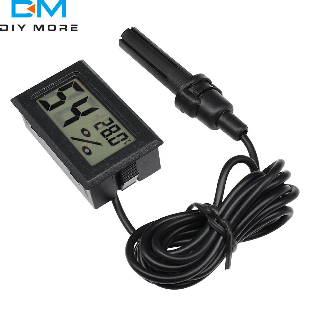 Mini cyfrowy miernik wilgotności termometr higrometr wskaźnik czujnika LCD temperatura lodówka monitorowanie akwarium wyświetlacz kryty