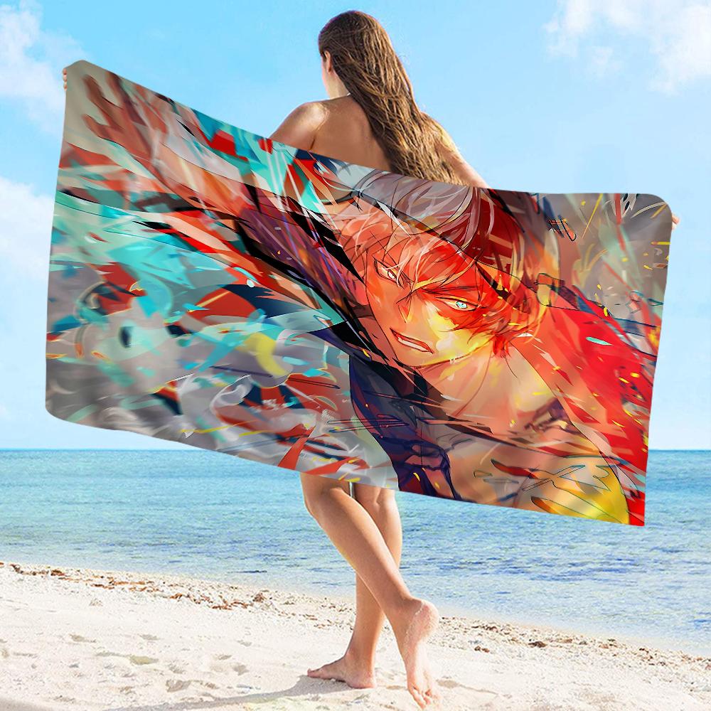 My Hero Academia Towel Microfiber Beach Towel Absorbent Quick Dry Soft Yoga Swimming Resort Mountain Climbing Towel