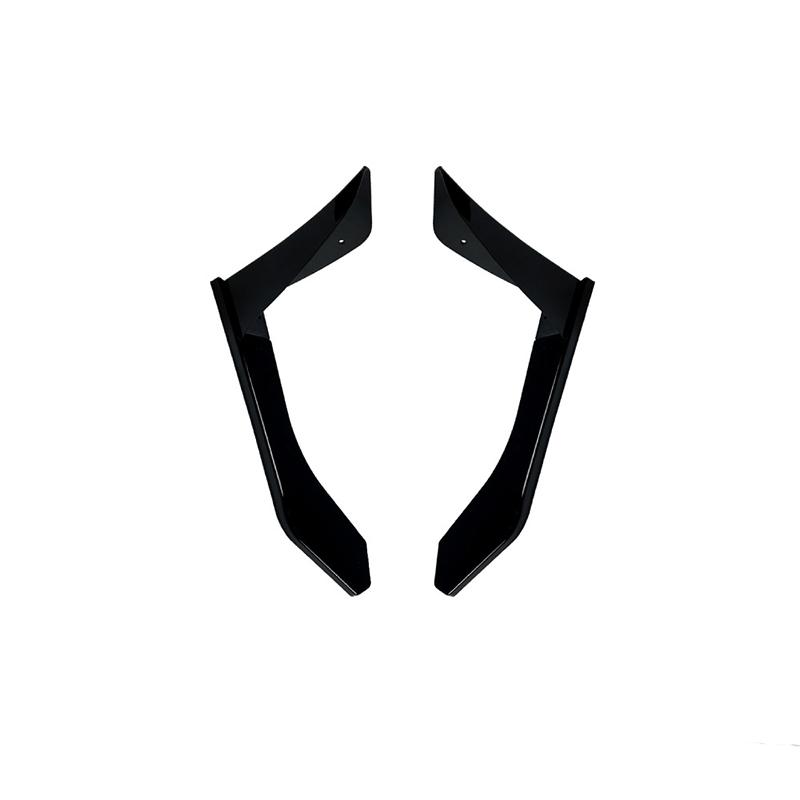 Car Front Wrapping Corner for Ford Mustang MK6.5 2018- SIDE BUMPER Turning Splitter Protection Auto Body Kit Car Accessories