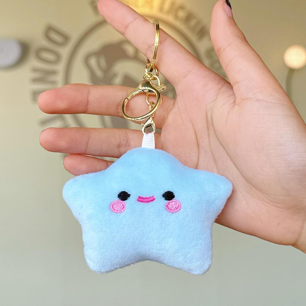 Urocza pluszowa zawieszka w kształcie gwiazdki: Dziewczęcy Plecak Brelok Akcesorium