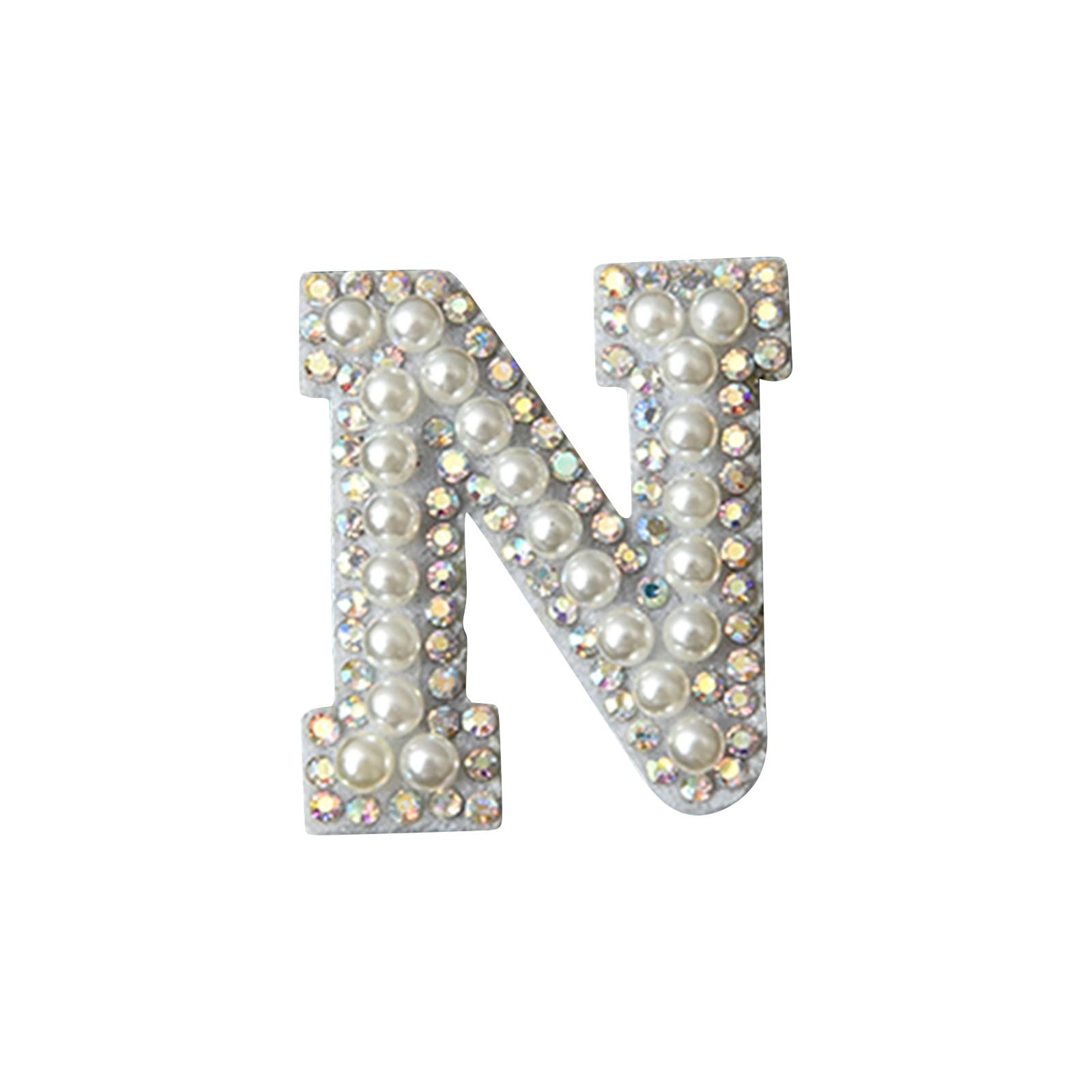 

Аксессуары для волос с жемчужными стразами и буквами «сделай сам» N белый