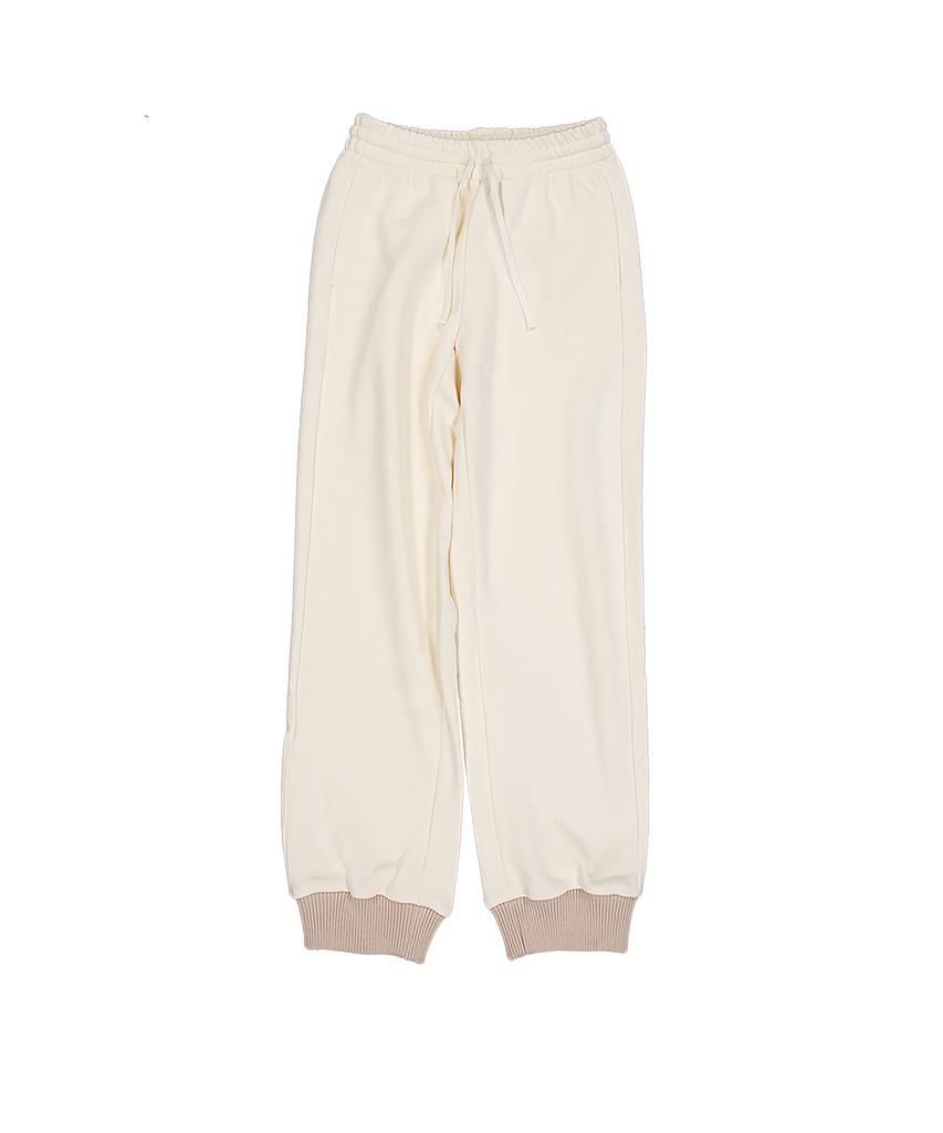 KEEP IT IN A SET Wide Rib Sweatpants (Beige)