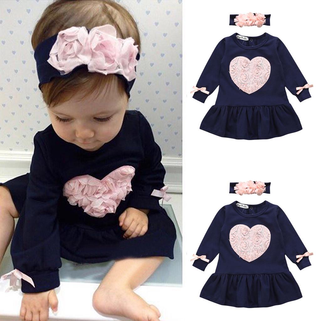 baby girl dress and headband set