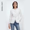 Langzi Little Fragrance Sequin Yarn Short Jacket