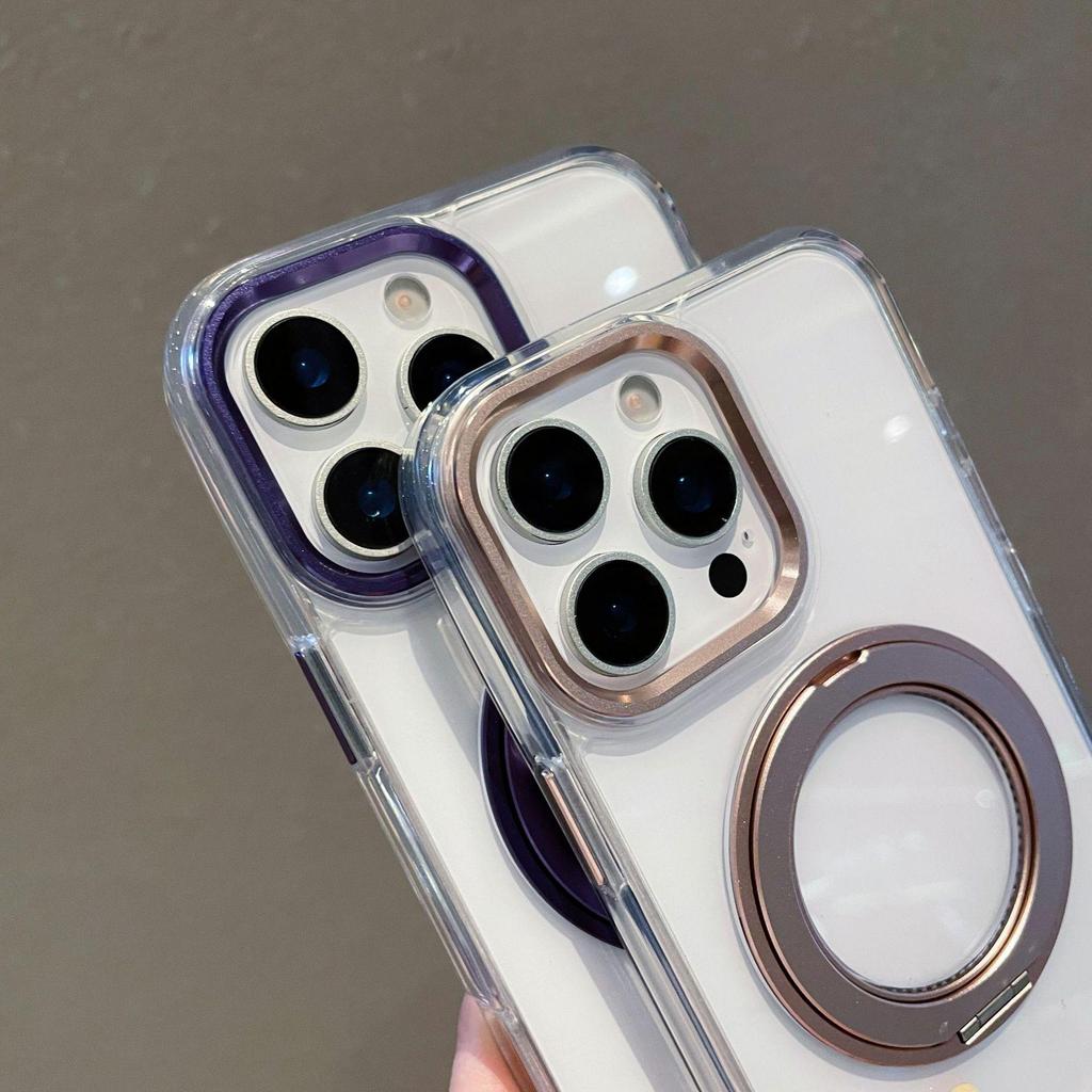 Apple iPhone 17 Pro Max Case with 360° Rotating Magnetic Stand, Drop-Proof Protective Cover for iPhone 16/15/14