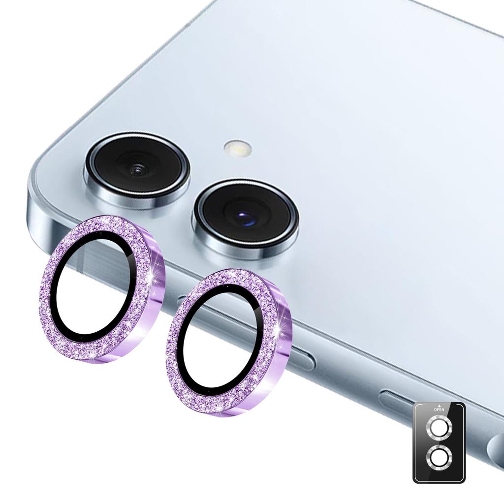 For Samsung Galaxy A06 5G/Galaxy A06 4G Camera Lens Protector ENKAY Hat-Prince Glitter Decor Tempered Glass Lens Film