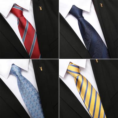 Mulberry Silk Groom Wedding Silk Tie Men'S Dress To Work New Striped Business Career Gift Box Tie