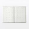 Muji Vertical Schedule Book Monthly Weekly Starting December 2026 Monday Start A5 White