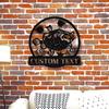 Retro Blackfish Metal Wall Art Plaque Personalized Fishing Gift Home Decor