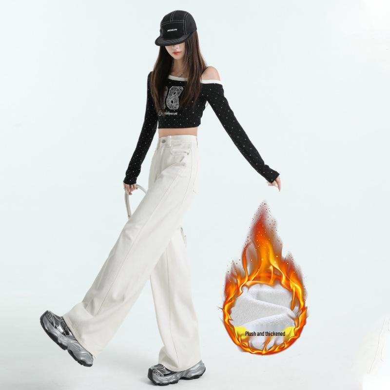 Dámské džíny s vysokým pasem a širokými nohavicemi - Kolekce jaro 2025