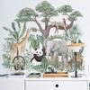 1 Stück Regenwaldtiere Wandaufkleber für Wohnzimmer Schlafzimmer Sofa Hintergrundwand Dekor Giraffe Elefant Wandaufkleber für Zuhause