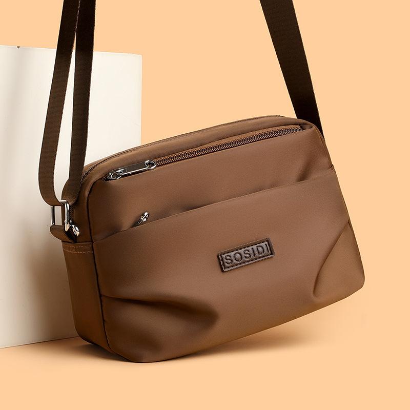 Lightweight Water-repellent Nylon Crossbody Small Square Bag Women's Shoulder Mobile Phone Bag