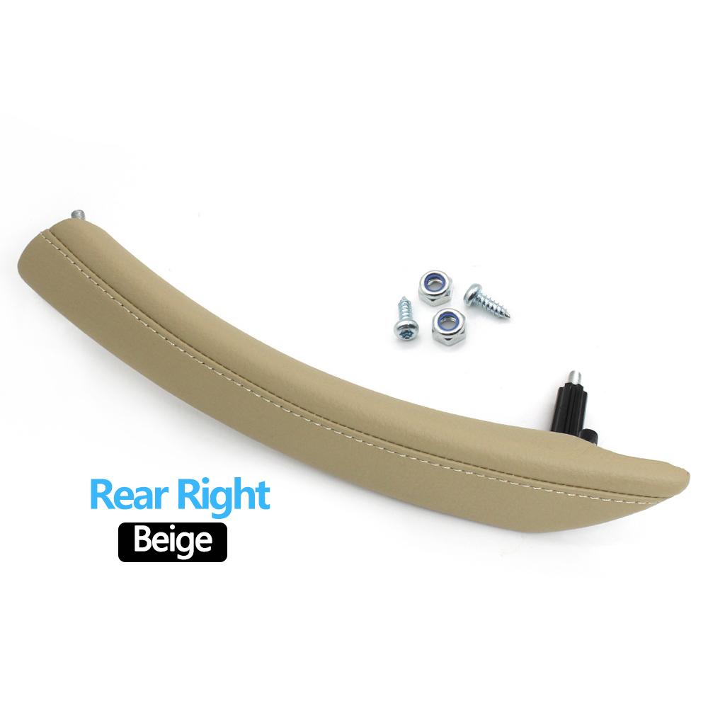 LHD Car Front Rear Left Right Door Handle Armrest Panel Pull Trim Window Switch Cover For BMW 5 Series E60 E61 2006-2010