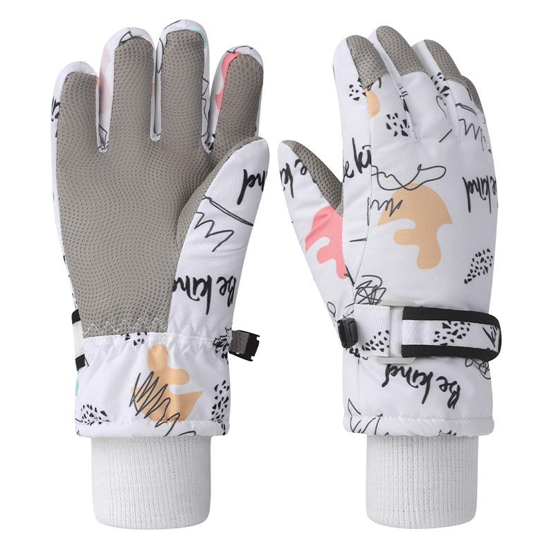 Kids Ski Gloves, Breathable Waterproof Kids Gloves Winter, Cold Weather Warm Snow Gloves for Cold Weather Outdoor Child Boys Girls
