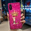Superior Fashion Couple Soft Silicone Black Phone Case For ZTE Blade A31 Case Shockproof Crown Letter Pattern Shell