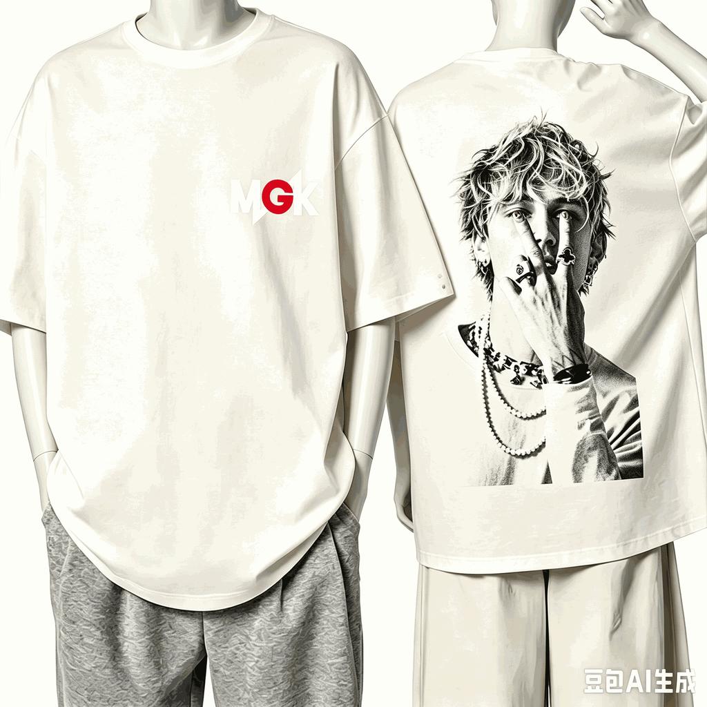 Machine Gun Kelly 2026 Vintagestyle Graphic Tee Clothing New Unisex Rock Band Shirt Hip Hop Oversized Printed Cotton Oneck