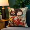 Beautiful And Lovely Girl Little Family 2 Pillow Case Natural Linen Pillow Case Double-Sided Decor Sofa Pillowcase Home Decor