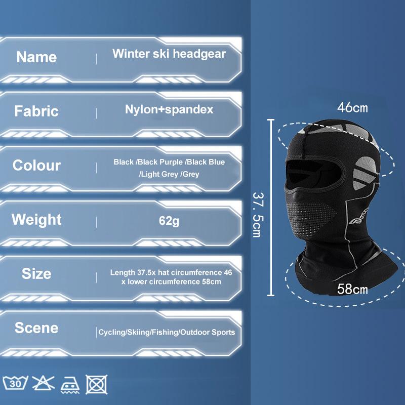 Men Women Cold-Proof Thermal Scarf Winter Ski Hat Balaclava Full Face Mask Ski Cycling Hunting Head Neck Cover Helmet Liner Cap