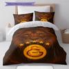 Galatasaray S.K Pattern Bedding,Quilt Set Quilt Cover Pillowcase Home Birthday Gift (1 * duvet cover + 2 * pillowcase, without core)