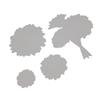 Flower Bouquet Border Metal Silvery Stencil Embossing Cutting Dies For Diy Scrapbooking Paper Album Cards Making