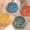 Slow Feeder Dog Bowl Anti-Choking Puzzle Dog Food Bowl Anti-Slip Slow Feeding Dish for Dogs And Cats