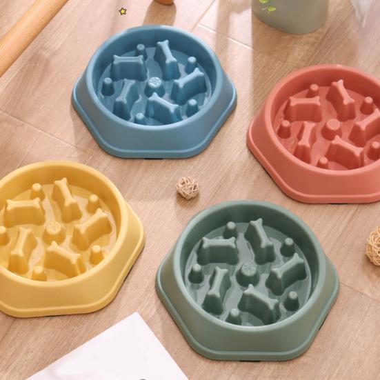 Slow Feeder Dog Bowl Anti-Choking Puzzle Dog Food Bowl Anti-Slip Slow Feeding Dish for Dogs And Cats