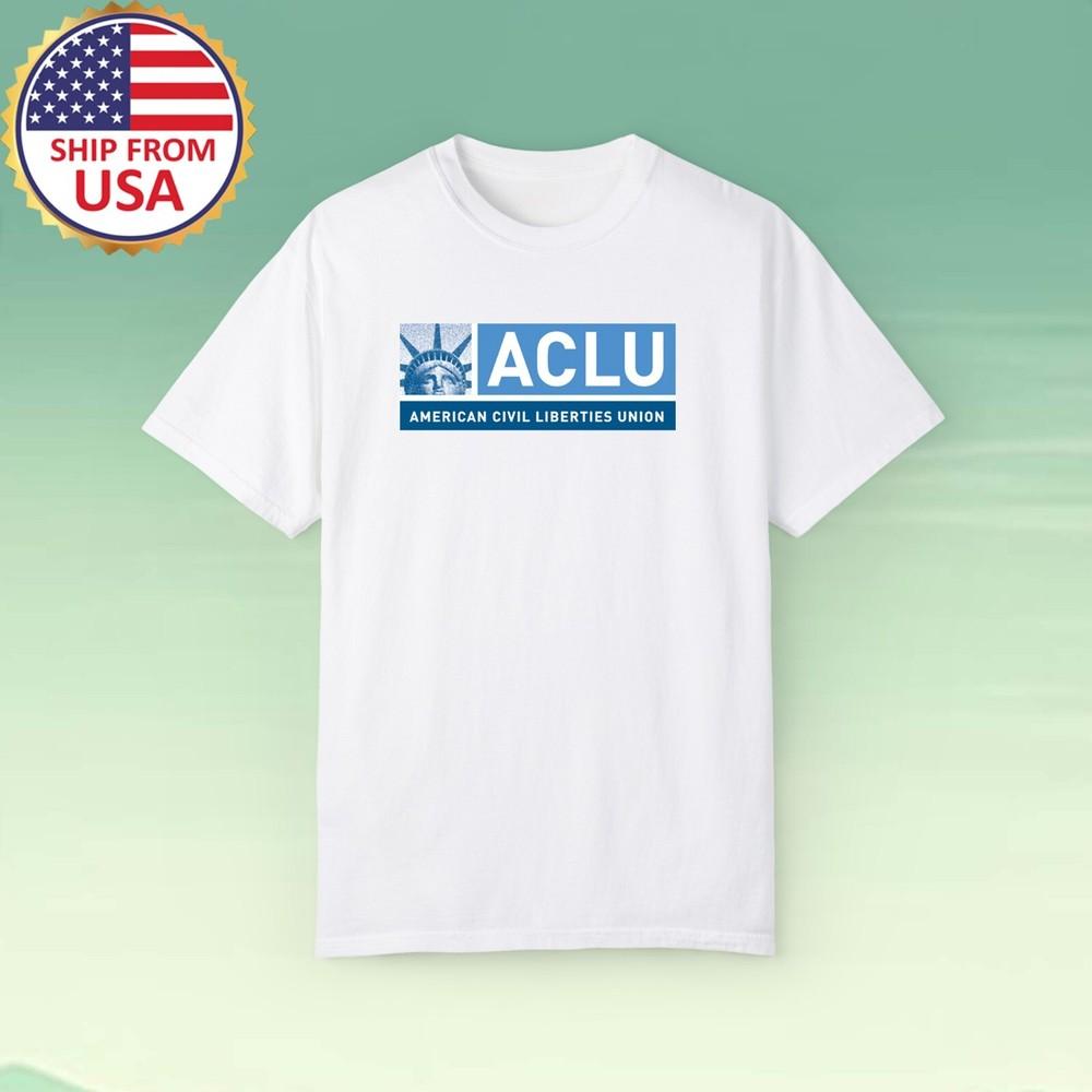 ACLU American Civil Liberties Union Men#039;s White Size S5XL Unisex T-Shirt XL