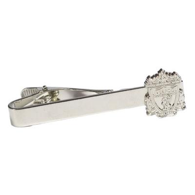 Silver Plated Crest Tie Slide