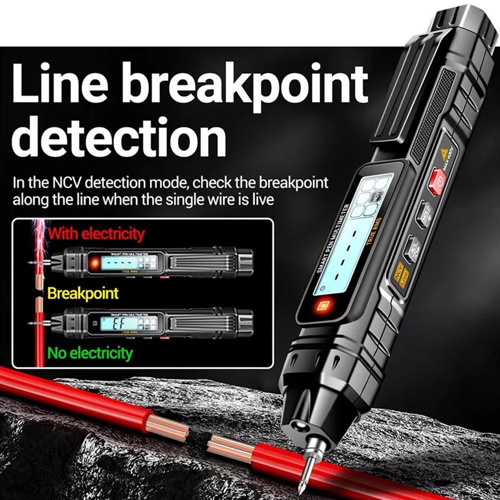 Electrician-Specific Pen Type Multimeter Intelligent Burn-Proof Digital Tester Precise Live/Neutral Wire Identification