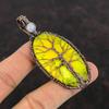 Tree Of Life Yellow Dendrite Opal Pendant Copper Wire Wrapped Pendant Rainbow Moonstone Pendant Gemstone Pendant Handmade Jewelry For Gift