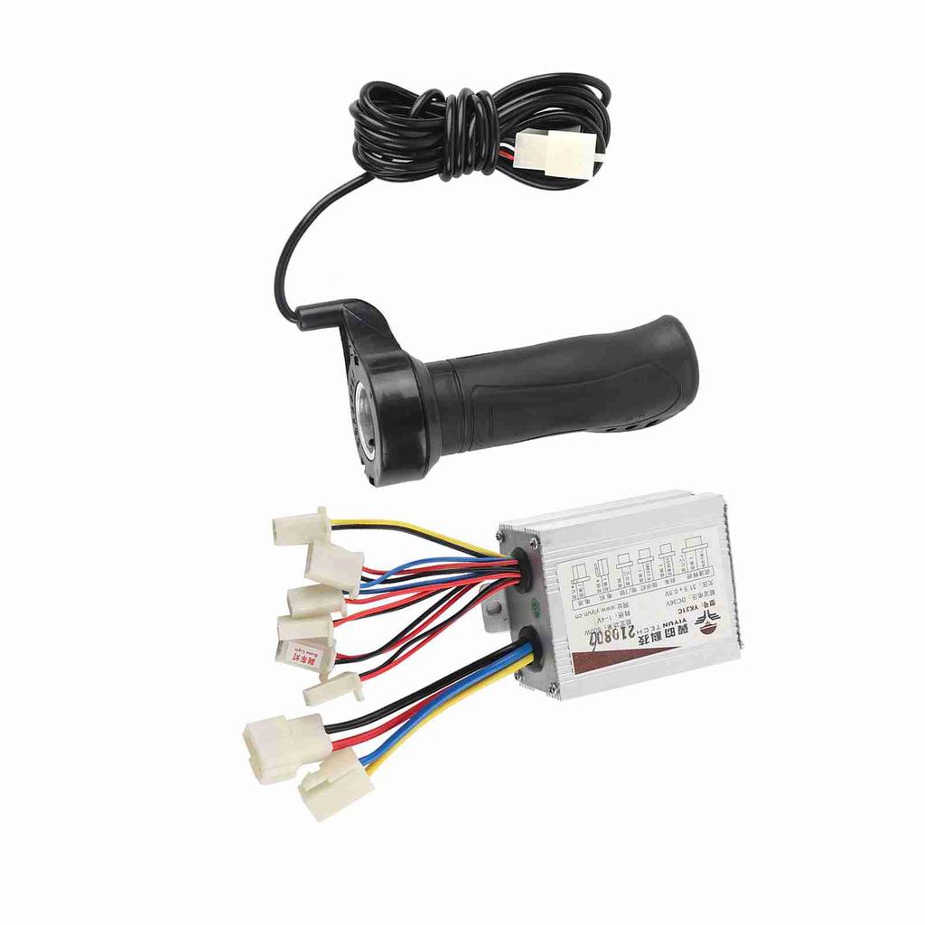 500W Motor Brushed Speed Controller & Throttle Grip for Electric Scooter Tricycle 24V