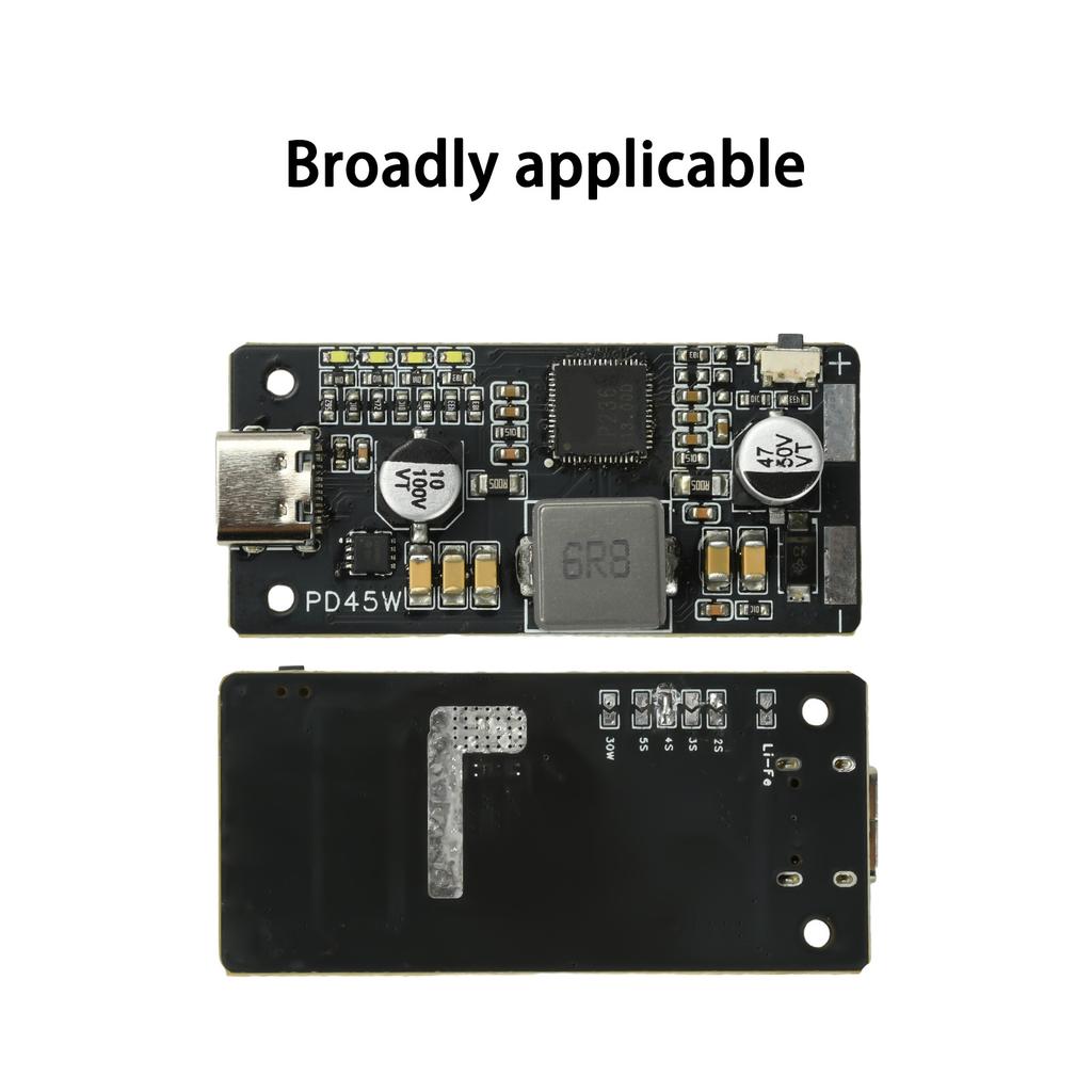 Intelligent Battery Management Module 2-6S PD45W 2S-6S Battery Charging Discharging Module Fast Charging Board