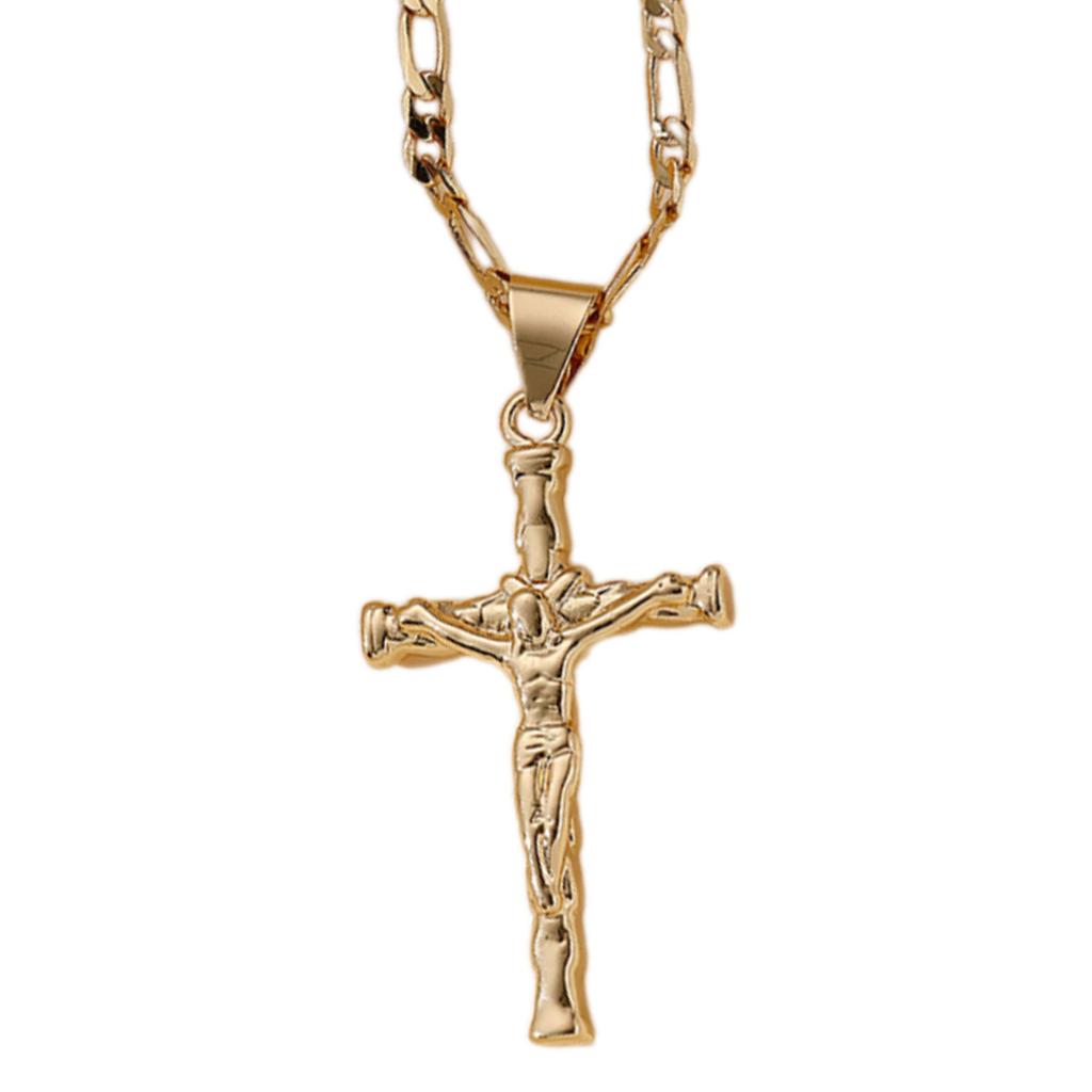 Elegant Crosses Necklace Charm Pendant Comfort Fits with Adjustable Length Chain for Everyday Wear