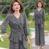 Elegant Mid-Sleeve Two-Piece Set
